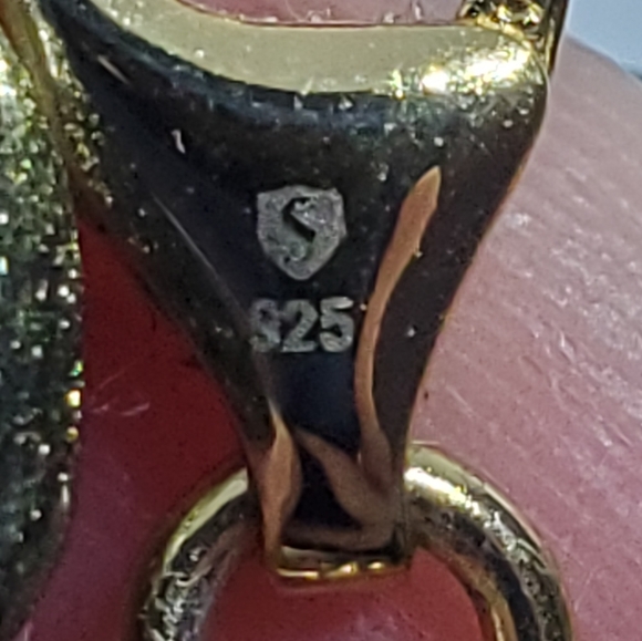 SOLD Labradorite Gold Over Sterling Silver CZ Accent Tennis Bracelet - Picture 6 of 10